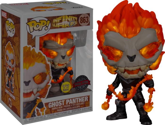 Infinity Warps - Ghost Panther Glow in the Dark Pop! Vinyl Figure