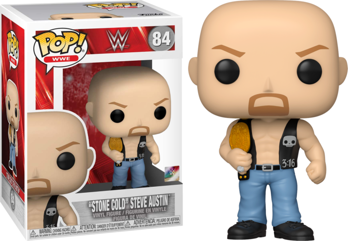 WWE - Stone Cold Steve Austin with Championship Belt Pop! Vinyl Figure