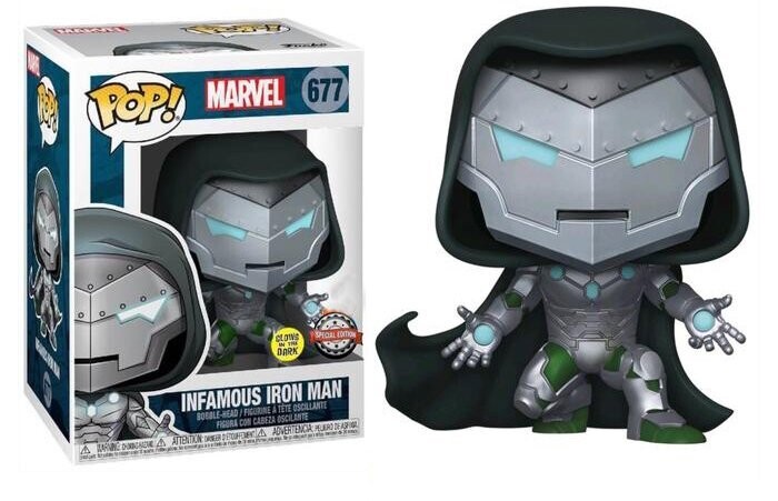 Marvel: Comics - Infamous Iron Man Glow In The Dark Pop! Vinyl Figure (Box Damaged)