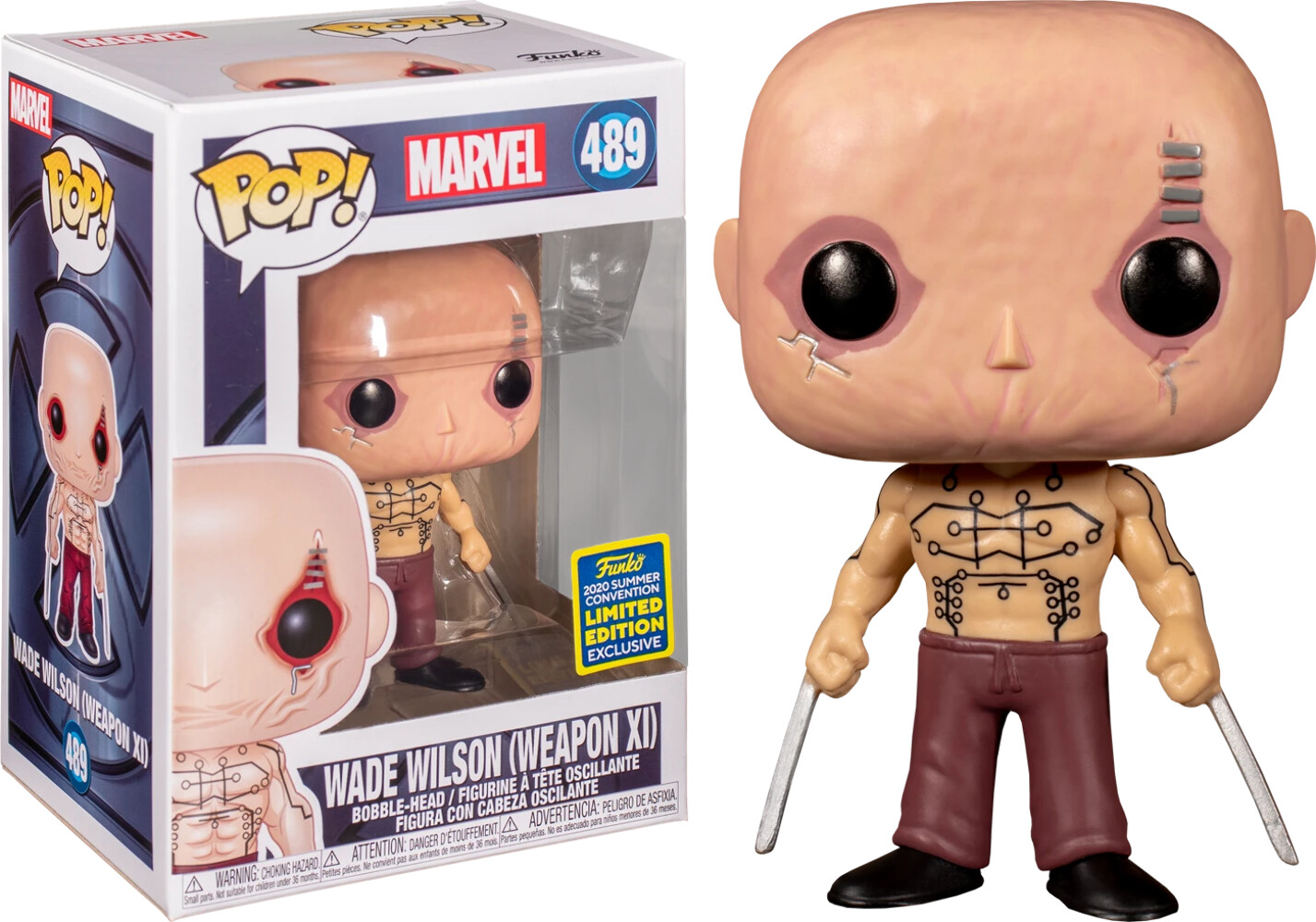 Marvel Deadpool - Wade Wilson (Weapon XI) SDCC 2020 Exclusive Pop! VinylFigure