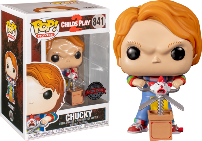 Child's Play 2 - Chucky with Giant Scissors &amp; Jack in the Box Pop! Vinyl Figure