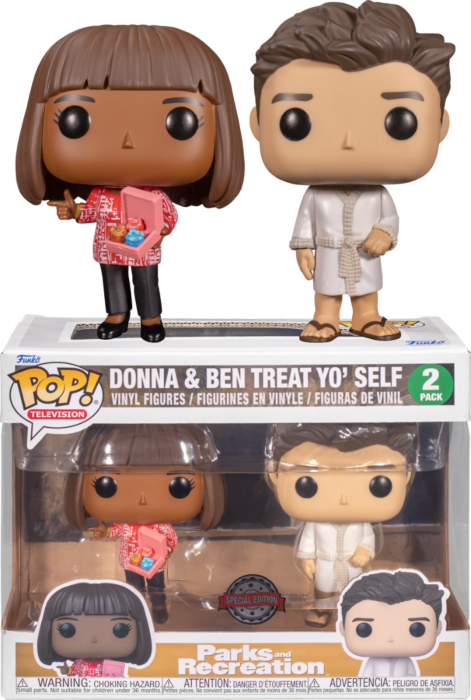 Parks and Recreation - Donna &amp; Ben Treat Yo' Self Pop! Vinyl Figure 2-Pack