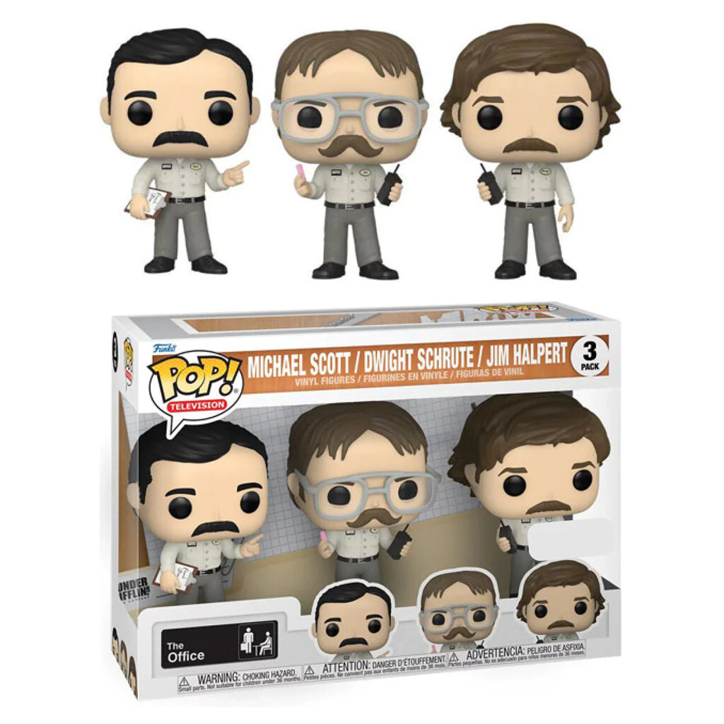 The Office- Michael Scott / Dwight Schrute / Jim Halpert 3-pack (Utica Prank) Pop! Vinyl Figure 2-Pack