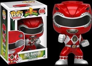 Power Rangers - Red Ranger Metallic Pop! Vinyl Figure