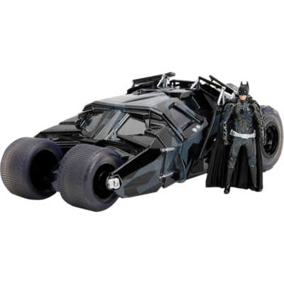 Order: The Dark Knight (2008) - Batman & Tumbler Batmobile (Black Camo) 1/24th Scale Figure & Die-Cast Vehicle Replica Set (2023 SDCC Exclusive)