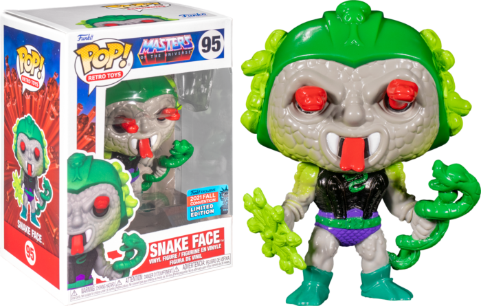 Funko Pop! Vinyl: Motu - Snake Face - (NYCC/Fall Con) - Masters of The Universe - Les Maîtres de l'univers - Figurine en Vinyle à Collectionner - Idée de Cadeau - Produits
