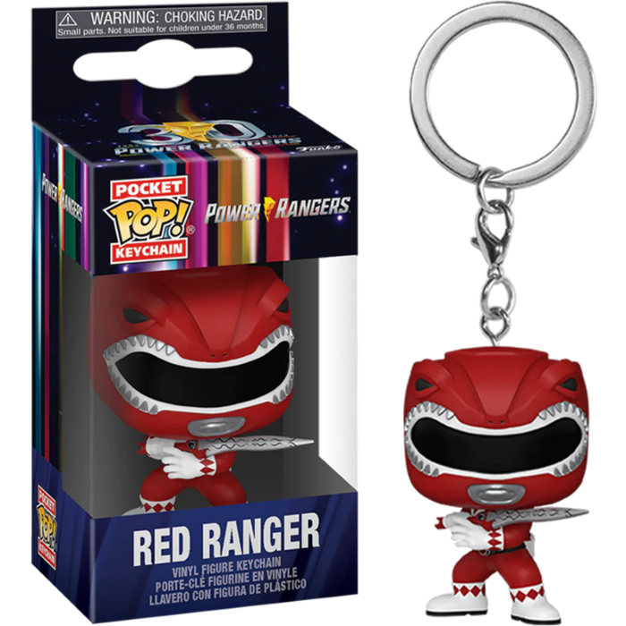Mighty Morphin Power Rangers - Red Ranger 30th Anniversary Pocket Pop! Vinyl Keychain