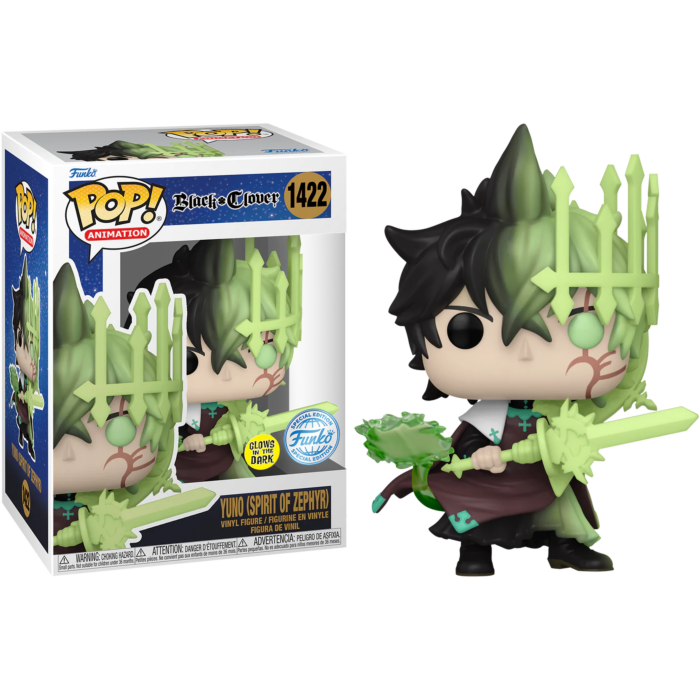 Black Clover - Yuno (Spirit of Zephyr) Glow-in-the-Dark Pop! Vinyl Figure