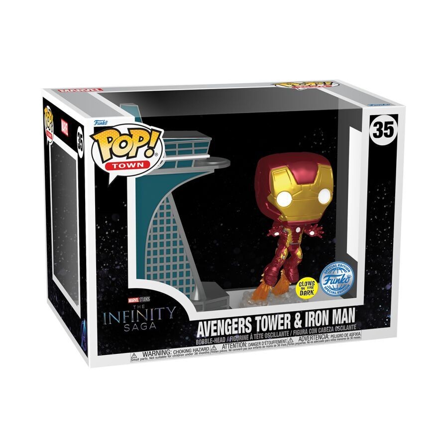 Avengers: Age of Ultron - Avengers Tower &amp; IronMan  Glow Pop! Town Figure