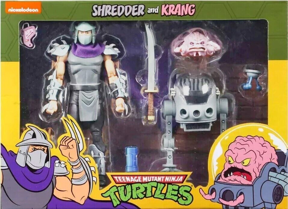Teenage Mutant Ninja Turtles (1987) - Shredder &amp; Krang Cartoon Collection 7” Scale Action Figure 2-Pack