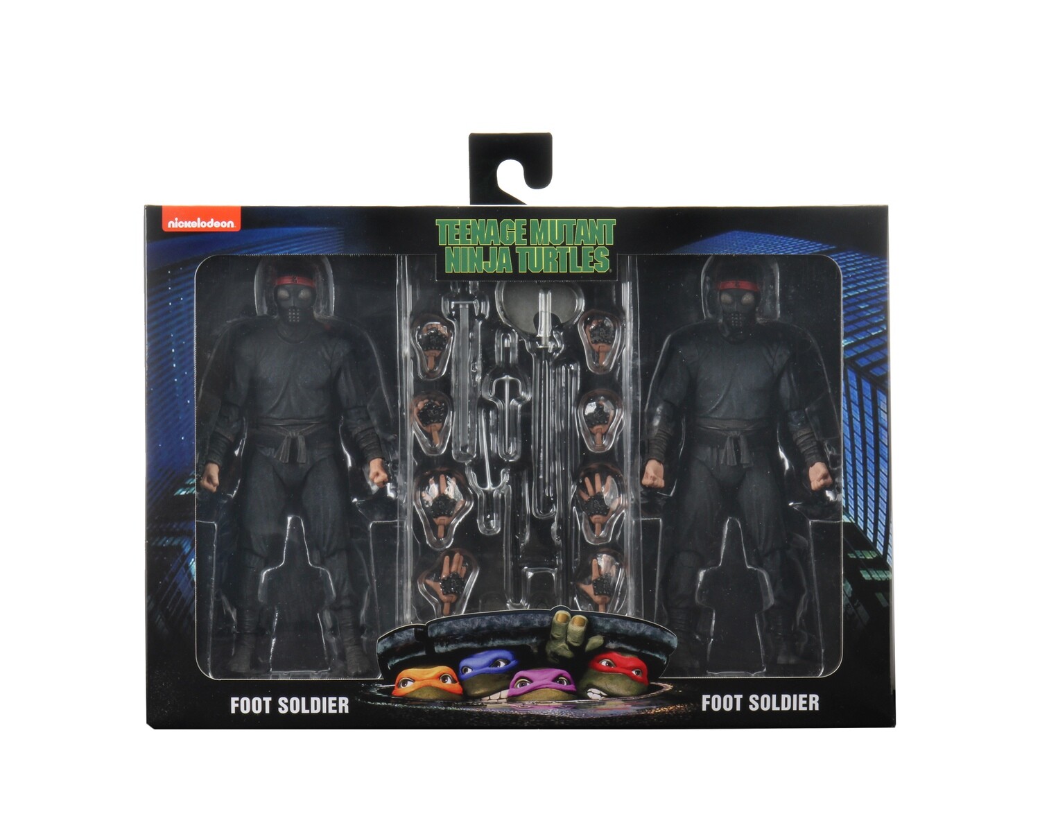 Teenage Mutant Ninja Turtles (1990) - Foot Soldier 7&quot; Action Figure 2-Pack