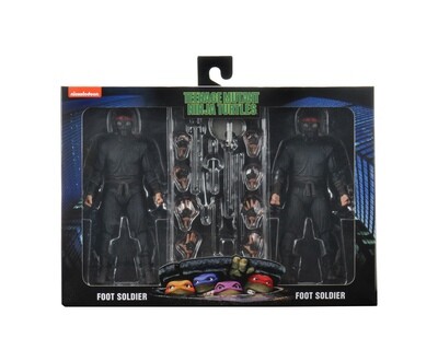Teenage Mutant Ninja Turtles (1990) - Foot Soldier 7&quot; Action Figure 2-Pack