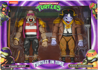 Teenage Mutant Ninja Turtles: Turtles in Time - Pirate Bebop &amp; Rocksteady 7” Scale Action Figure 2-Pack