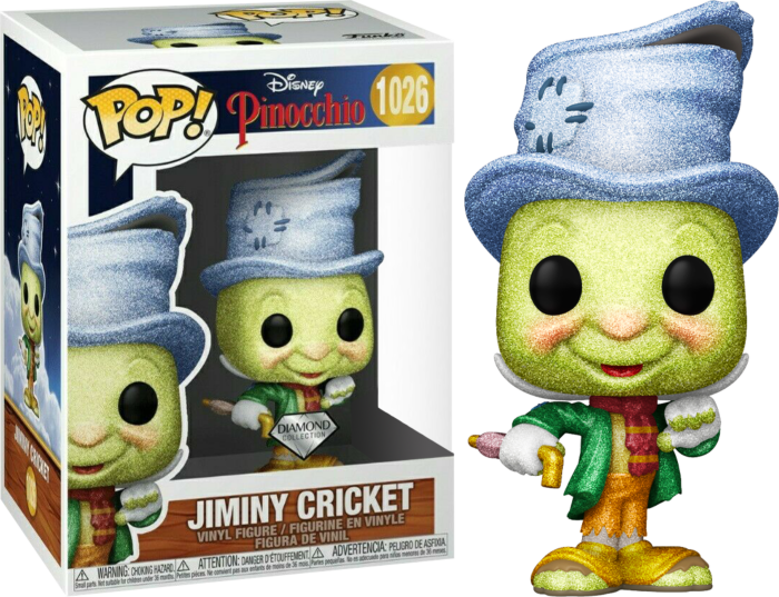 Pinocchio - Street Jiminy Cricket 80th Anniversary Diamond Glitter Pop! Vinyl Figure