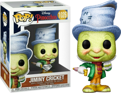 Pinocchio - Street Jiminy Cricket 80th Anniversary Diamond Glitter Pop! Vinyl Figure