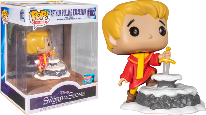 The Sword in the Stone - Arthur Pulling Excalibur Deluxe Pop! Vinyl Figure (2021 Fall Convention Exclusive)