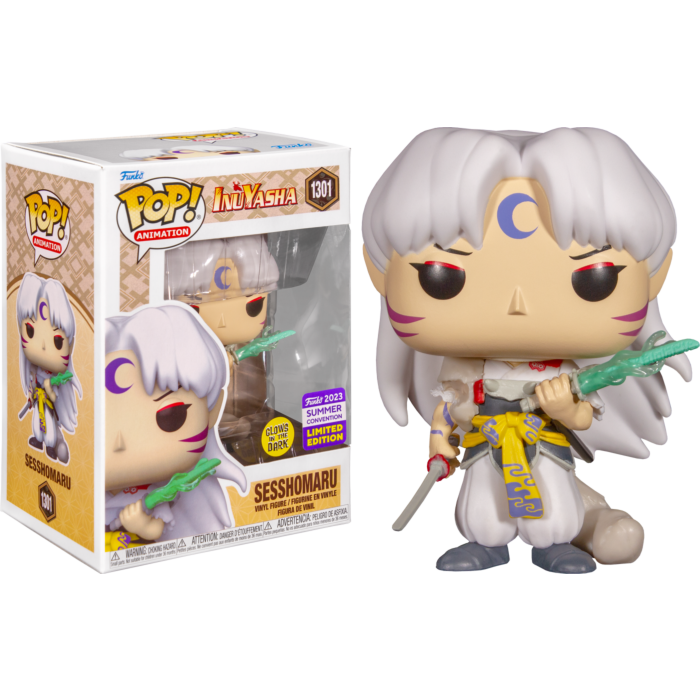 InuYasha - Sesshomaru Glow-in-the-Dark Pop! Vinyl Figure (2023 Summer Convention Exclusive)