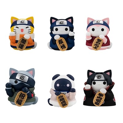 Naruto: Shippuden Nyaruto! Mega Cat Project Beckoning Cat Fortune Box of 6 Figures