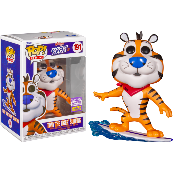 Kellogg's Frosted Flakes - Tony the Tiger Surfing Pop! Vinyl Figure (2023 Summer Convention