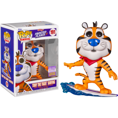 Kellogg's Frosted Flakes - Tony the Tiger Surfing Pop! Vinyl Figure (2023 Summer Convention Exclusive)