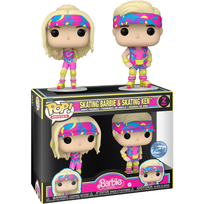 Barbie (2023) - Skating Barbie &amp; Skating Ken Pop! Vinyl Figure 2-Pack