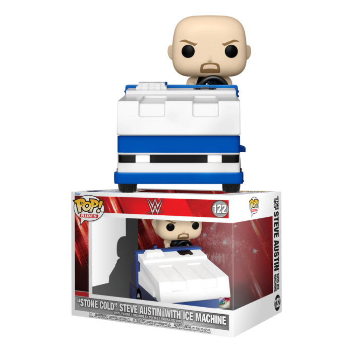 WWE - &quot;Stone Cold&quot; Steve Austin with Ice Machine Pop! Rides Vinyl Figure