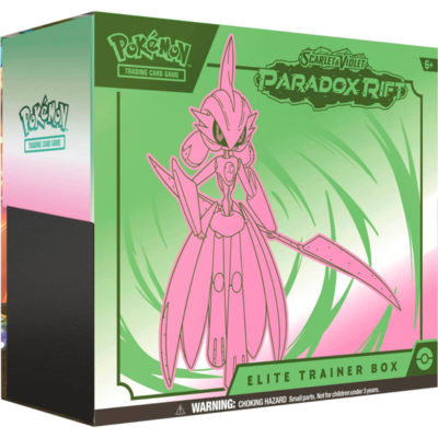 Pokemon - Scarlet &amp; Violet 4 Paradox Rift Iron Valiant Elite Trainer Box (Green)