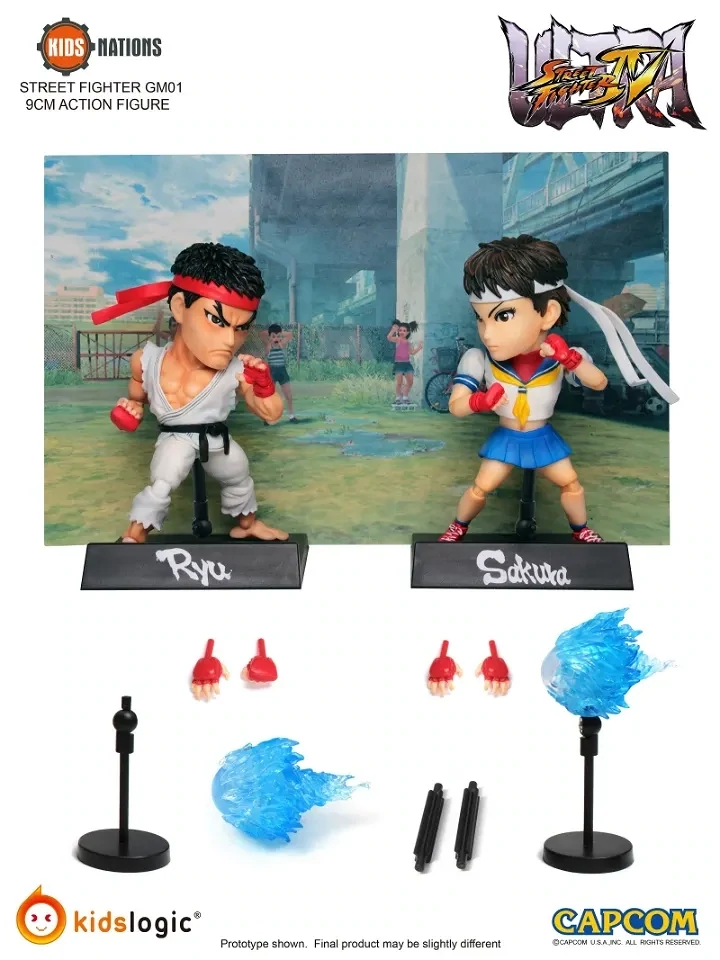 Order: Kids Nations GM01 Ultra Street Fighter IV Action Figure: Ryu and Sakura (Set of 2)
