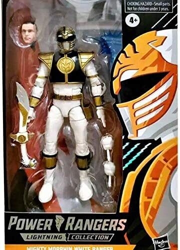 Hasbro Power Rangers Lightning Collection Mighty Morphin White Ranger Figure Action Figure (Spectrum  Box) (Box minor Shelf Wear)