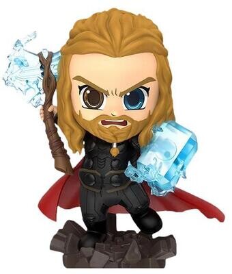Avengers Endgame Thor Dual Weapon UV Effect Cosbaby Bobble-Head Figure by Hot Toys