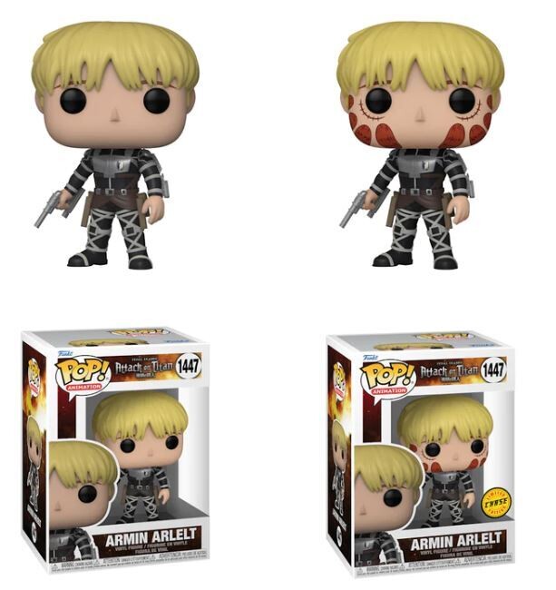 Attack on Titan - Armin Arlelt Chase Pop! Vinyl Figure Bundle of 2