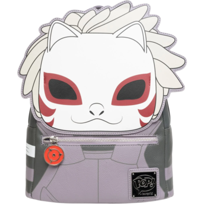 Naruto - Pop! Kakashi Hatake Anbu Mask 10" Faux Leather Mini Backpack