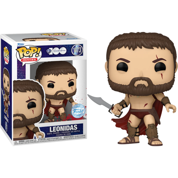 300 - Leonidas (Battle Worn) Warner Bros. 100th Pop! Vinyl Figure