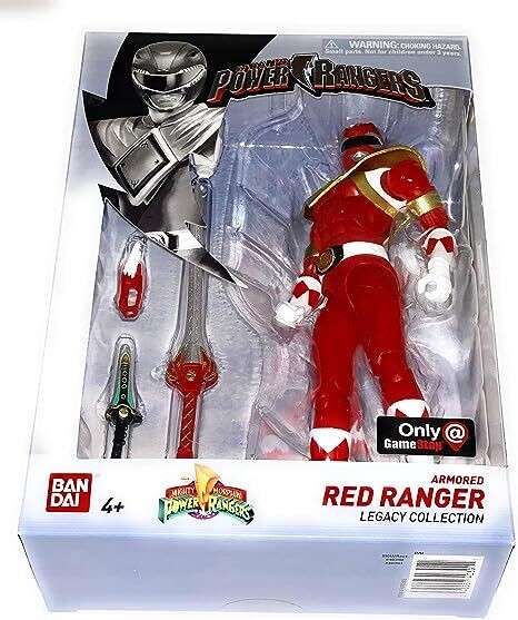 Power Rangers Mighty Morphin Legacy Armored Red Ranger Exclusive Action Figure (Box Damaged)