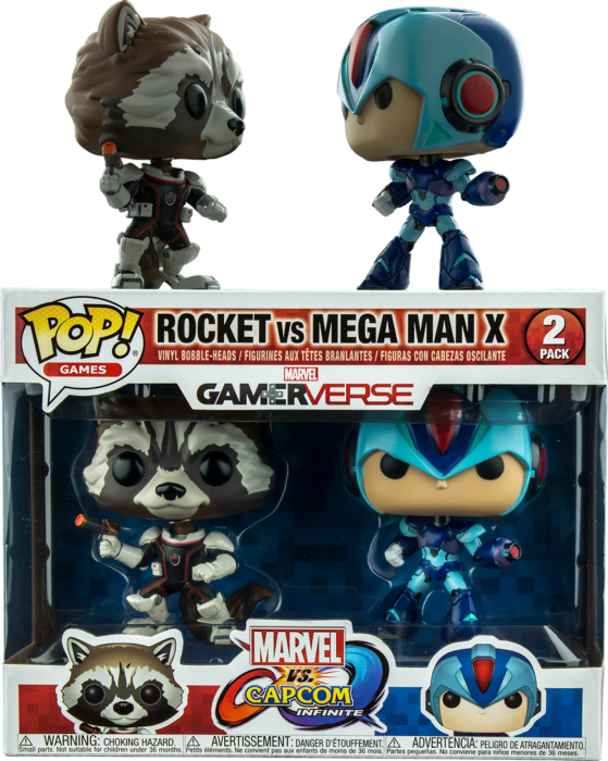 Marvel Vs. Capcom - Rocket vs Mega Man Pop! Vinyl Figure 2-Pack