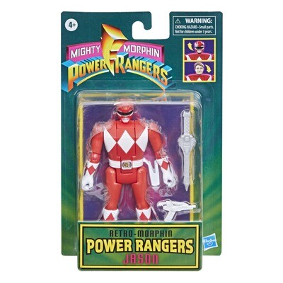 Mighty Morphin Power Rangers - Red Ranger (Jason) Retro-Morphin Fliphead 6” Action Figure - alternate product image 2