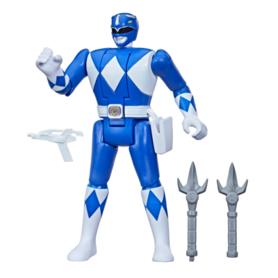 Mighty Morphin Power Rangers - Blue Ranger (Billy) Retro-Morphin Fliphead 6” Action Figure - alternate product image 2
