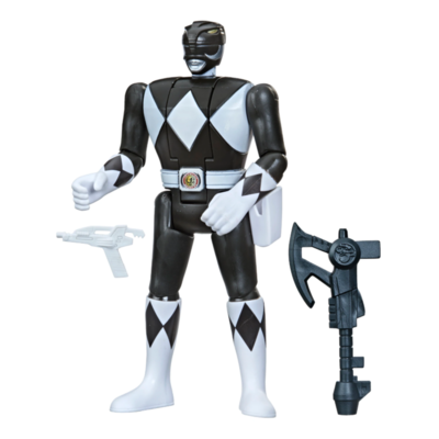 Mighty Morphin Power Rangers - Black Ranger (Zack) Retro-Morphin Fliphead 6” Action Figure - alternate product image 2