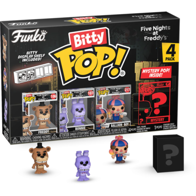 Five Nights at Freddy's - Freddy, Bonnie, Balloon Boy & Mystery Bitty Pop! Vinyl Figure 4-Pack