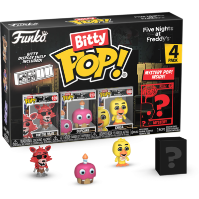 Five Nights at Freddy's - Foxy, Cupcake, Chica & Mystery Bitty Pop! Vinyl Figure 4-Pack