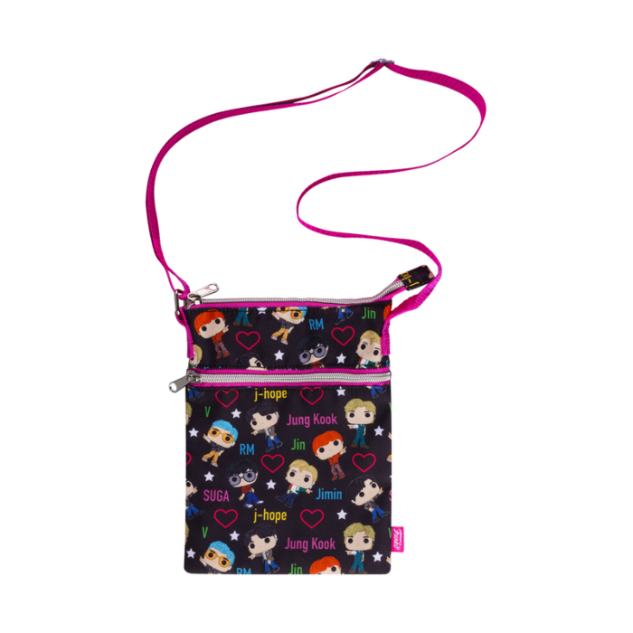 Order: BTS - Pop! Band and Hearts Passport Crossbody Bag