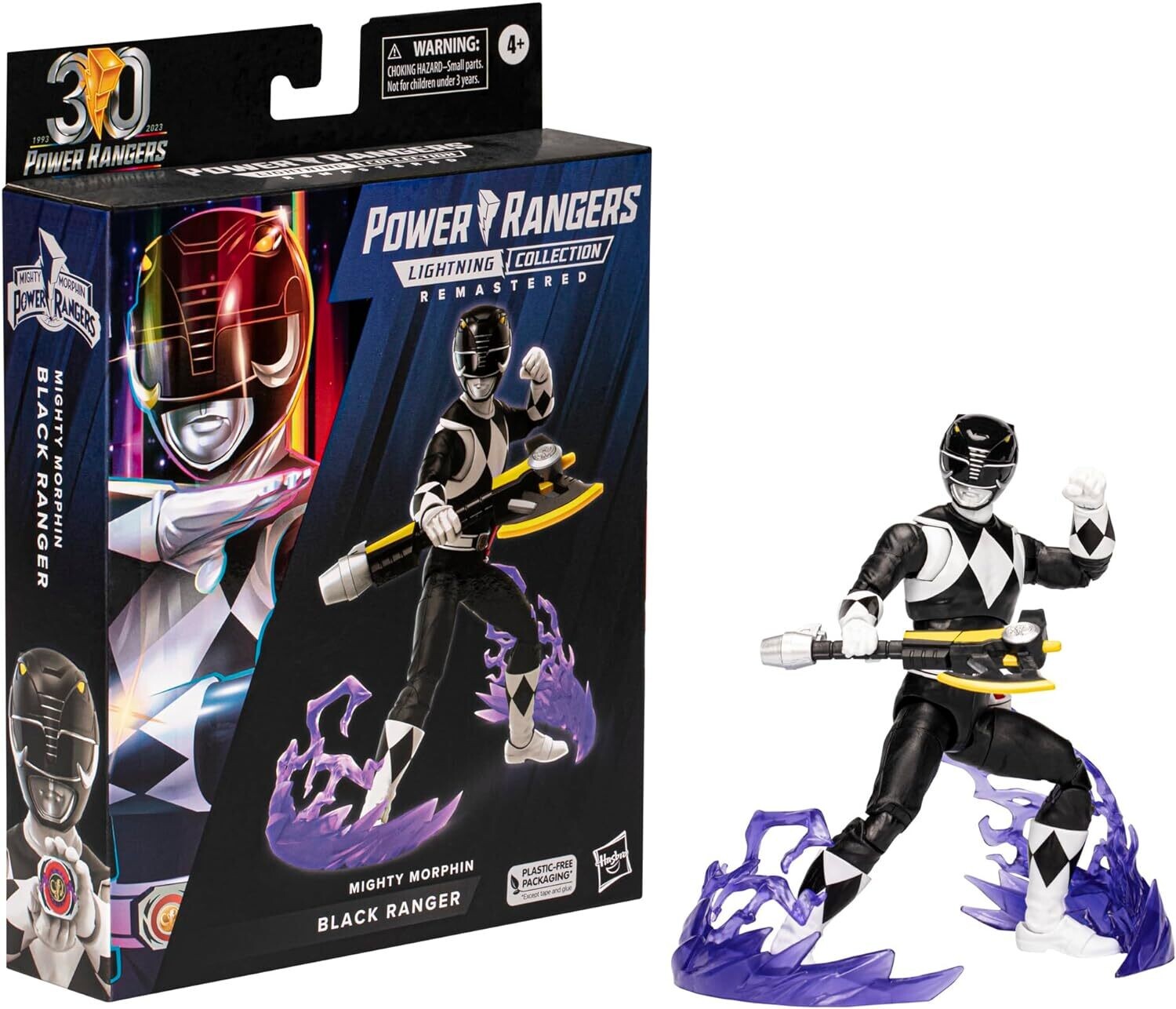 Power Rangers Lightning Collection Remastered Mighty Morphin Black Ranger 6-Inch Action Figure