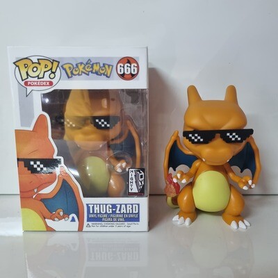 Pokemon - Thug Life Charizard Pop! Vinyl Figure with Custom Box (Mighty Toys Custom Exclusive)