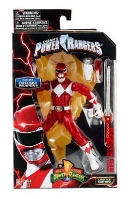 Power Rangers Mighty Morphin Legacy Metallic Red Ranger Action Figure (Box Minor damaged)