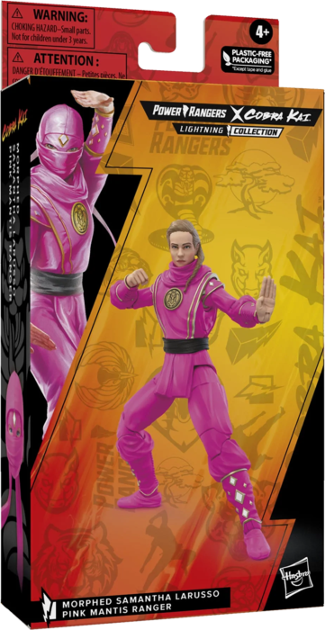 Mighty Morphin Power Rangers x Cobra Kai - Samantha LaRusso Morphed Pink Mantis Ranger Lightning Collection 6” Scale Action Figure
