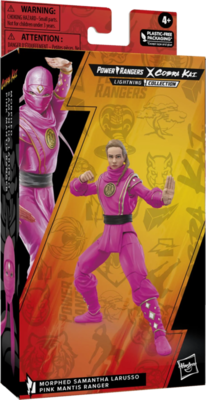 Mighty Morphin Power Rangers x Cobra Kai - Samantha LaRusso Morphed Pink Mantis Ranger Lightning Collection 6” Scale Action Figure
