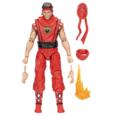 Mighty Morphin Power Rangers x Cobra Kai - Miguel Diaz Morphed Red Eagle Ranger Lightning Collection 6" Scale Action Figure