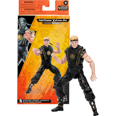 Mighty Morphin Power Rangers x Cobra Kai - Johnny Lawrence Morphed Black Boar Ranger Lightning Collection 6" Scale Action Figure