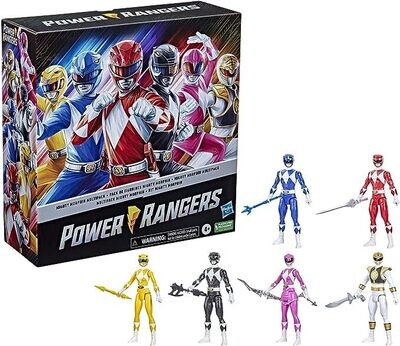 Mighty Morphin Power Rangers- 12-inch Action Figure 6-Pack Figure