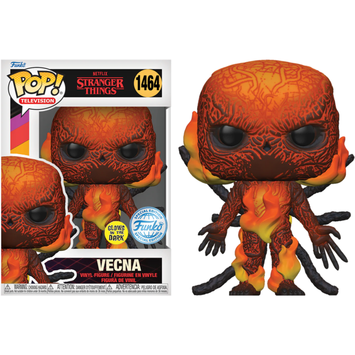 Stranger Things 4 - Vecna on Fire Glow-in-the-Dark Pop! Vinyl Figure
